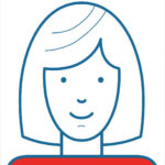 Illustration einer weiblichen Figur als Symbol für studentische Unterstützung im internen Support bei Peerox.