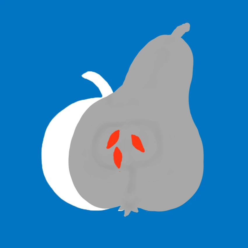 Logo der Congenial-App mit stilisierter Birne und Apfel als Symbol für ungewöhnliche, aber passende Verbindungen